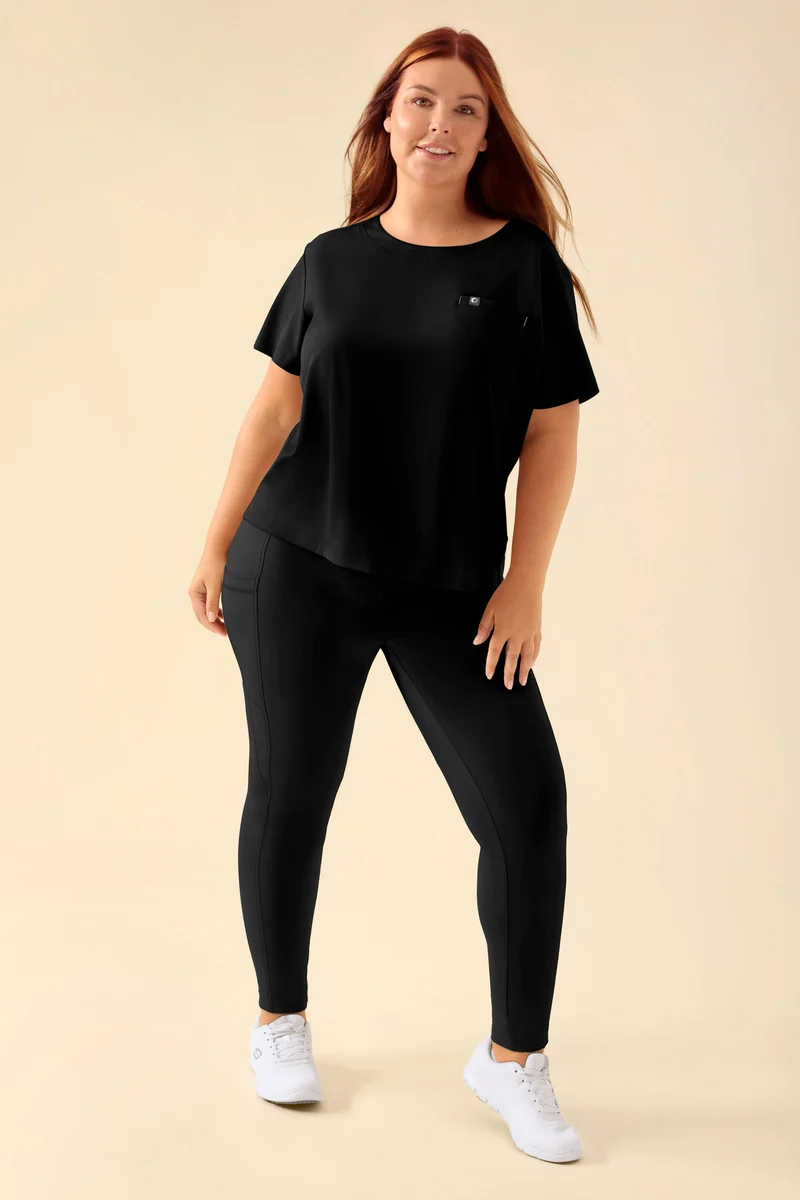 KAERE Leggings Damen - super elastisch schwarz