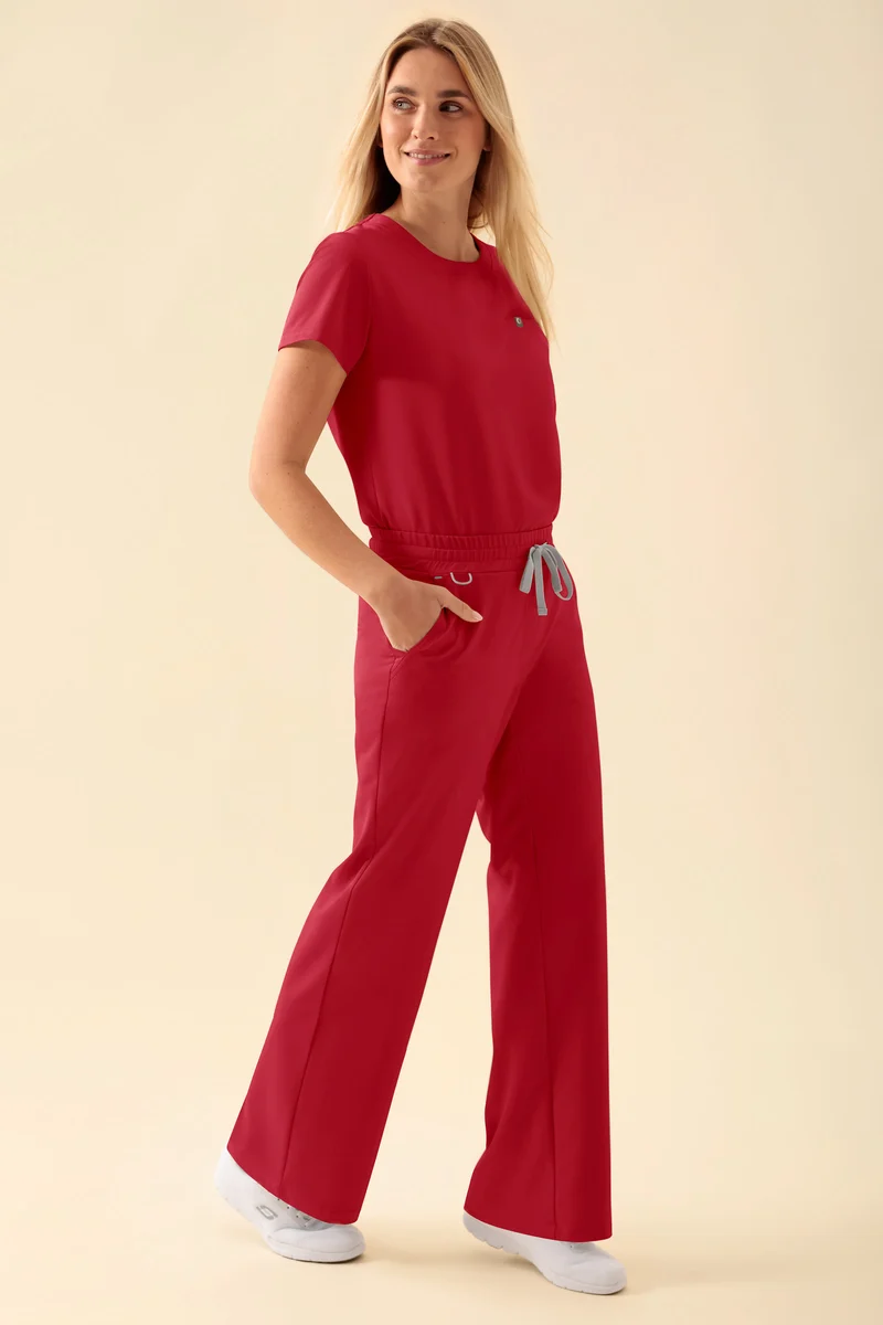 KAERE Hose Damen - weites Bein rot