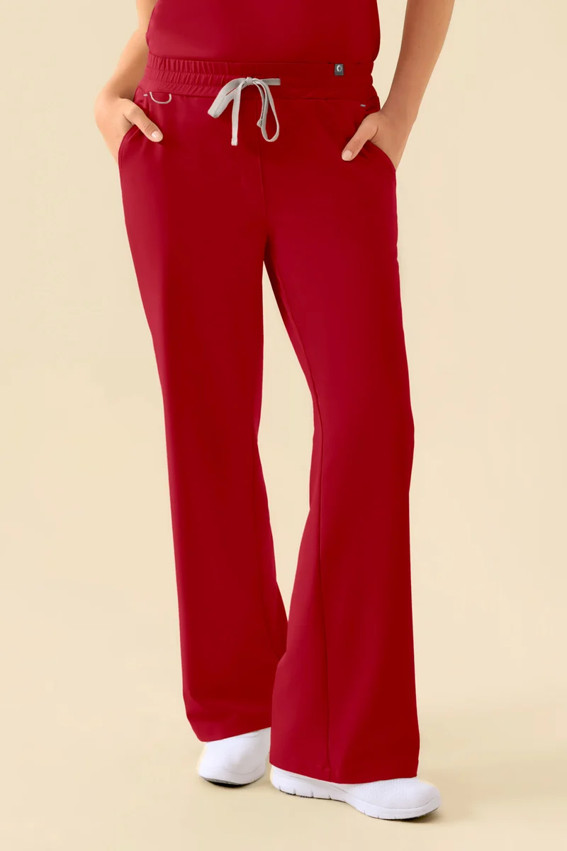 KAERE Hose Damen - weites Bein rot