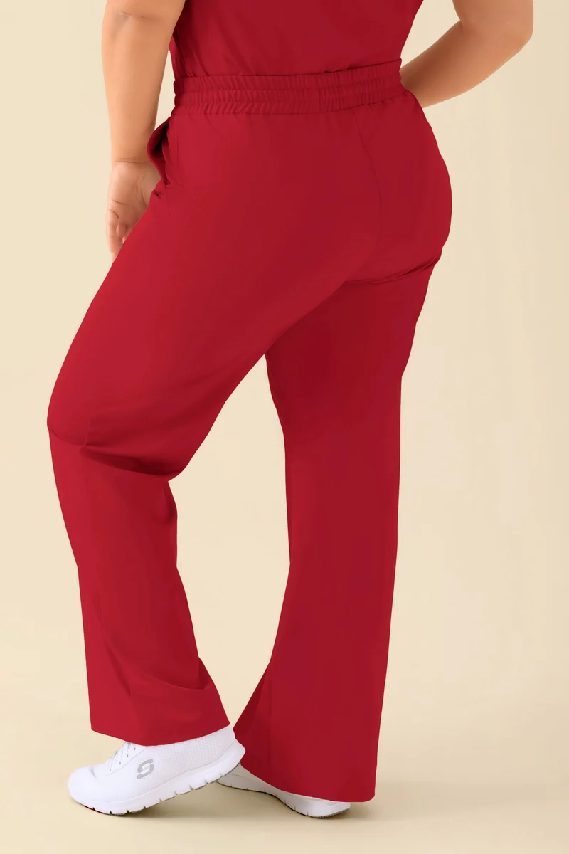 KAERE Hose Damen - weites Bein rot