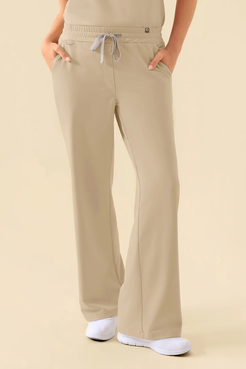 KAERE Hose Damen - weites Bein sand