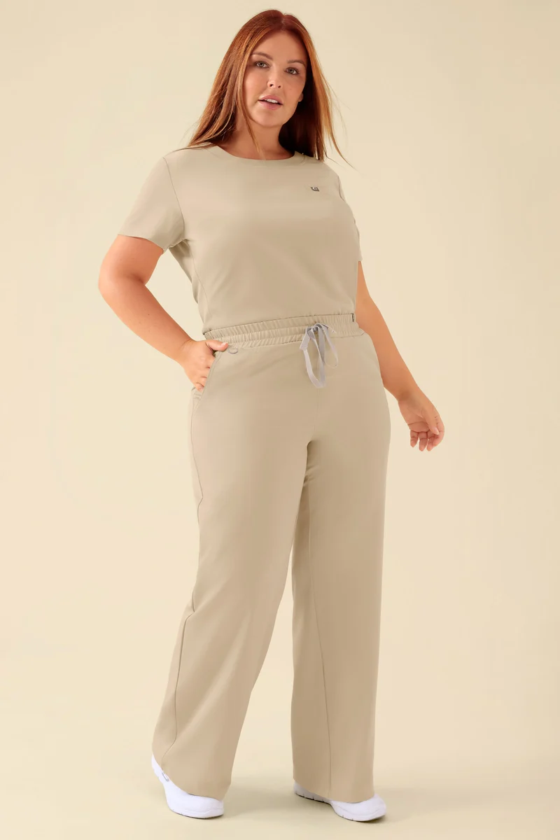 KAERE Hose Damen - weites Bein sand