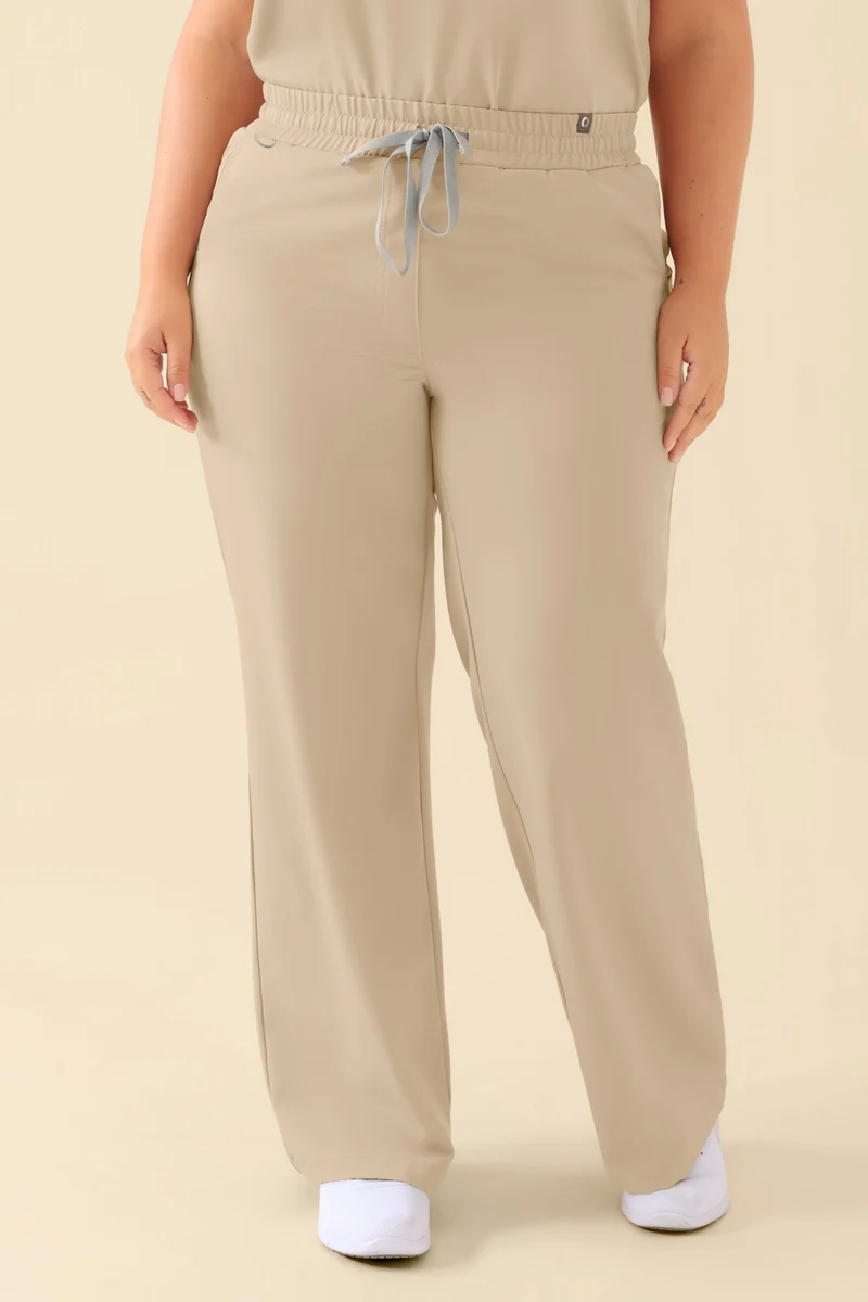 KAERE Hose Damen - weites Bein sand