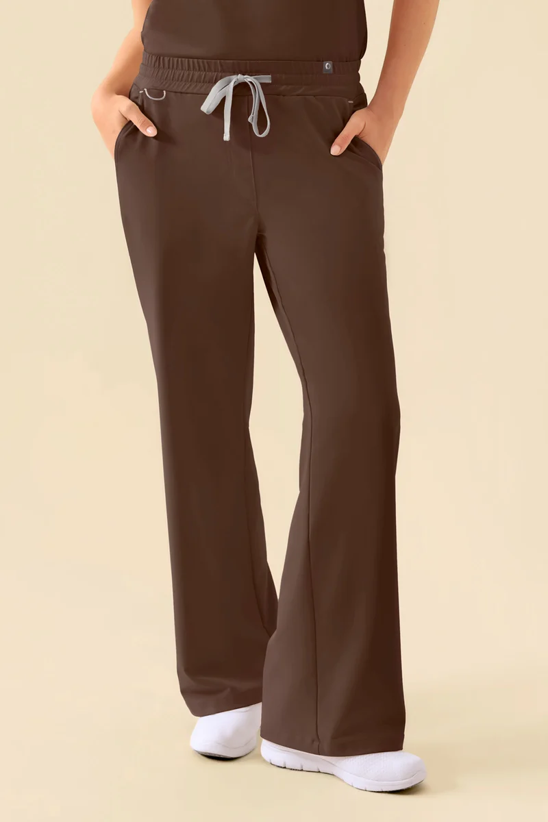 KAERE Hose Damen - weites Bein coffee