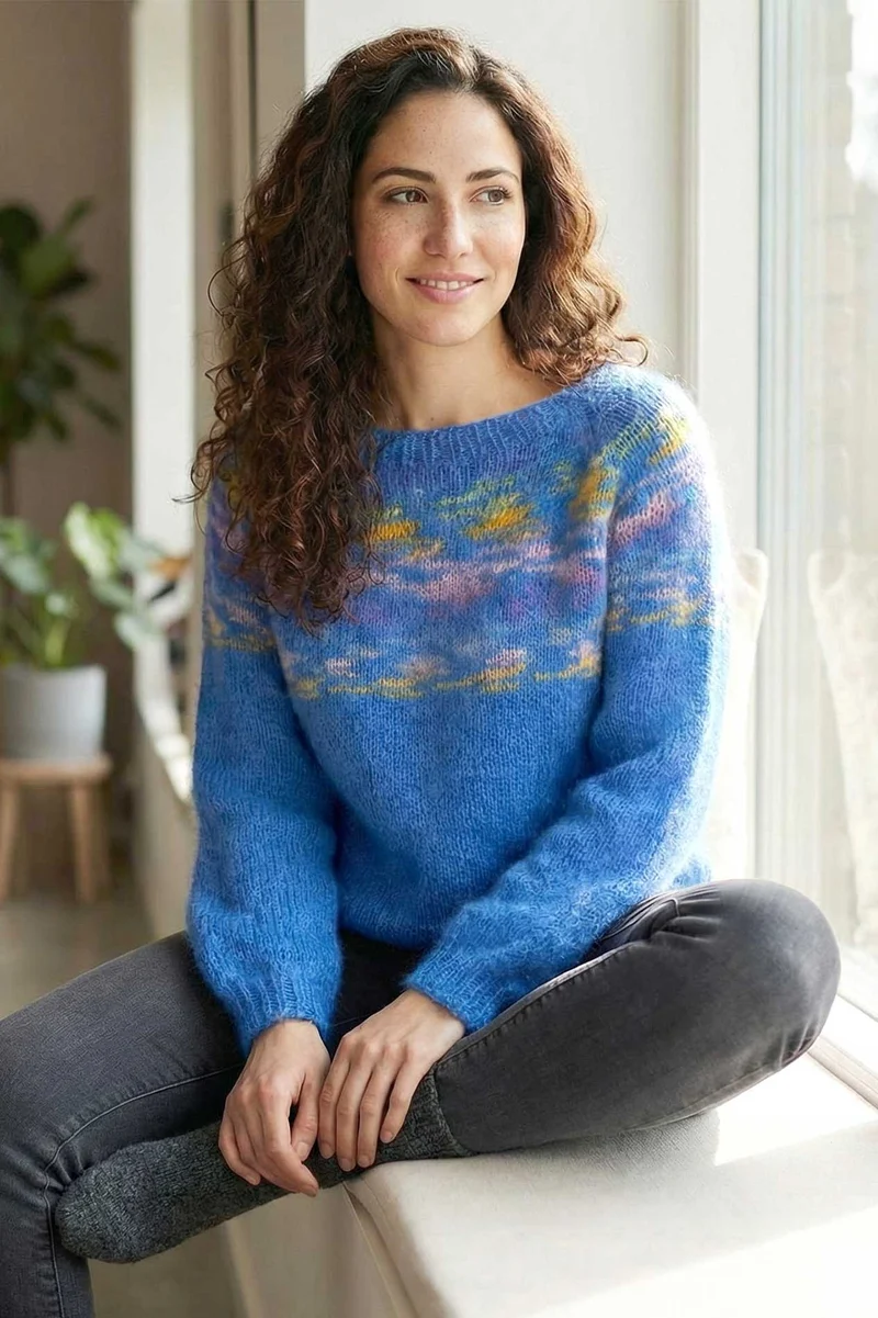 Anleitung Wonder Sweater Top Down mit Raglanpasse