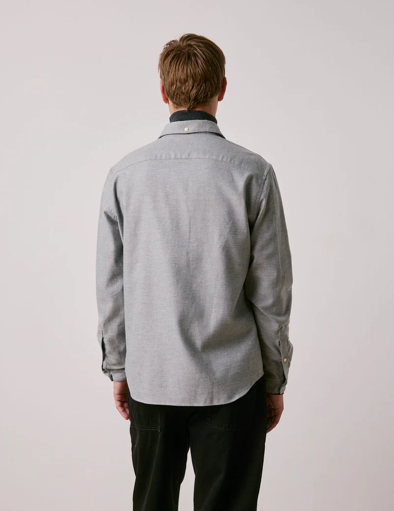 Chemise Aristote en flanelle gris