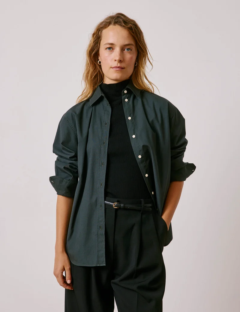 Chemise oversize Delina verte