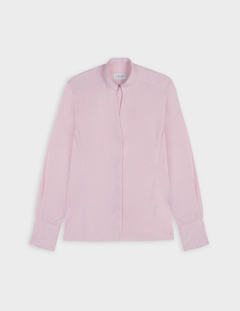 Chemise Carlita rayée rose