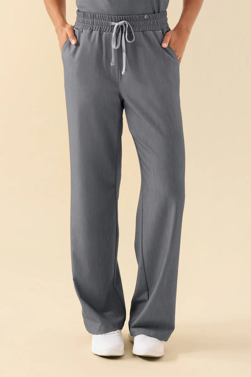 KAERE Hose Damen - weites Bein grau melange