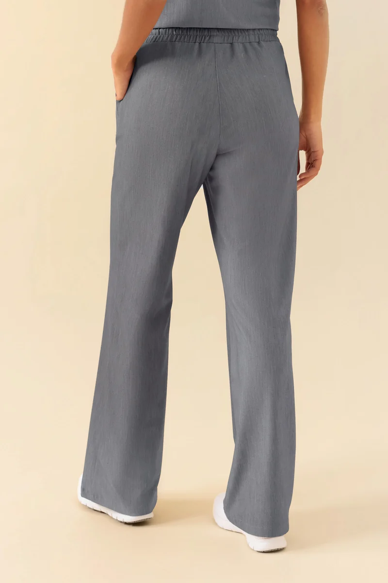 KAERE Hose Damen - weites Bein grau melange
