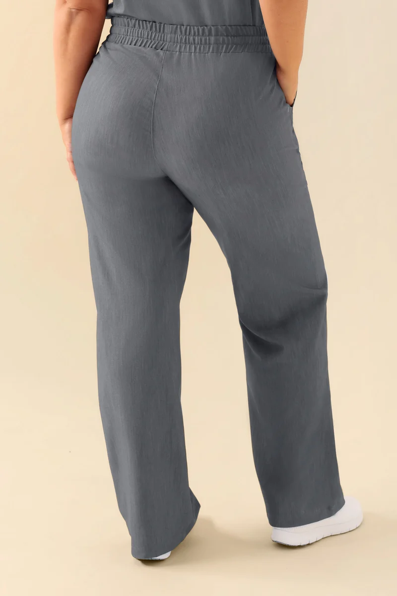 KAERE Hose Damen - weites Bein grau melange