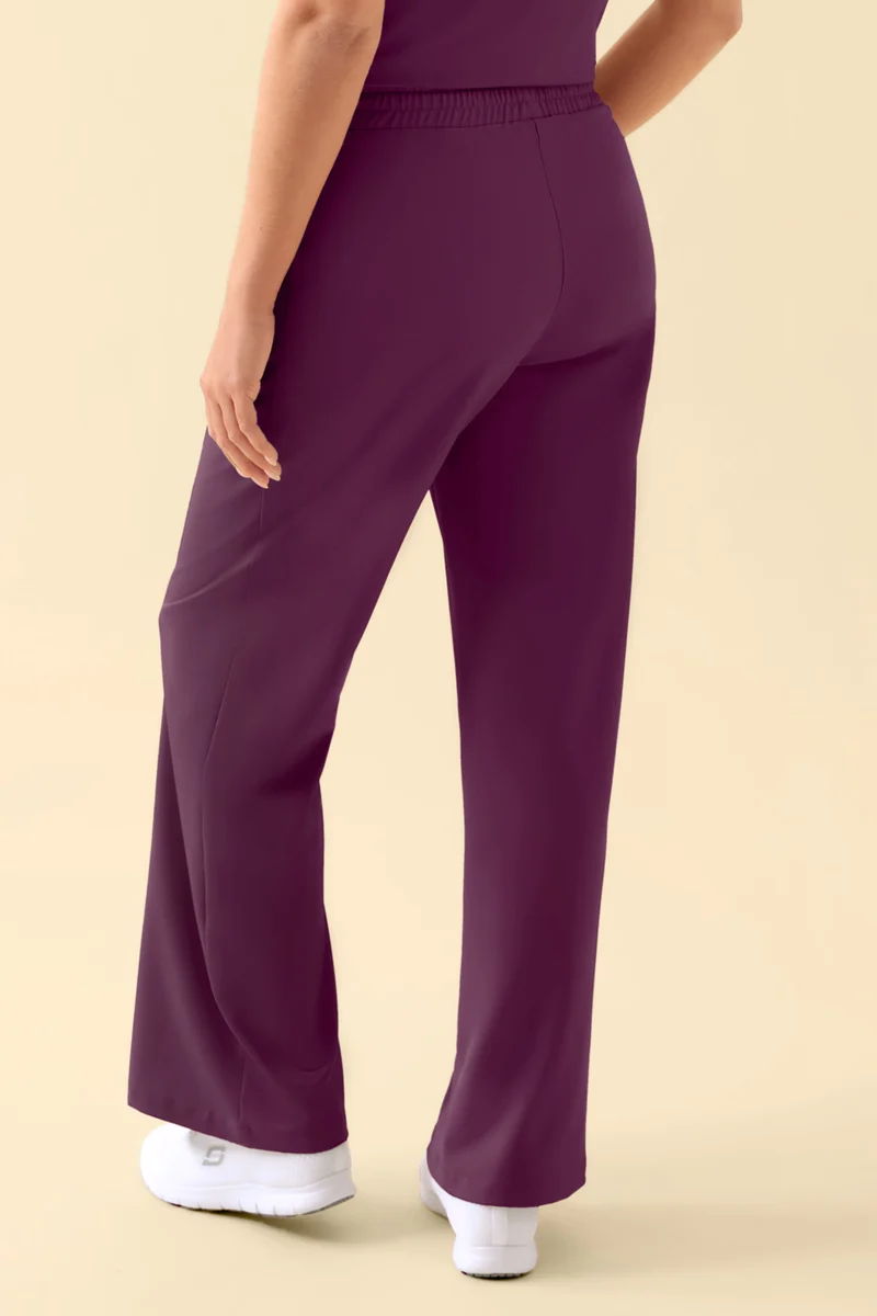 KAERE Hose Damen - weites Bein pflaume