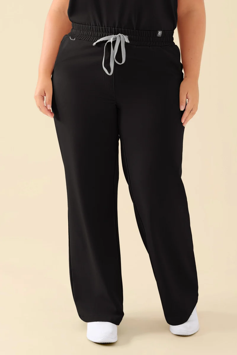 KAERE Hose Damen - weites Bein schwarz
