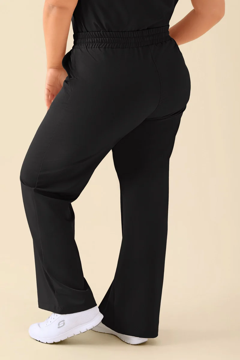 KAERE Hose Damen - weites Bein schwarz