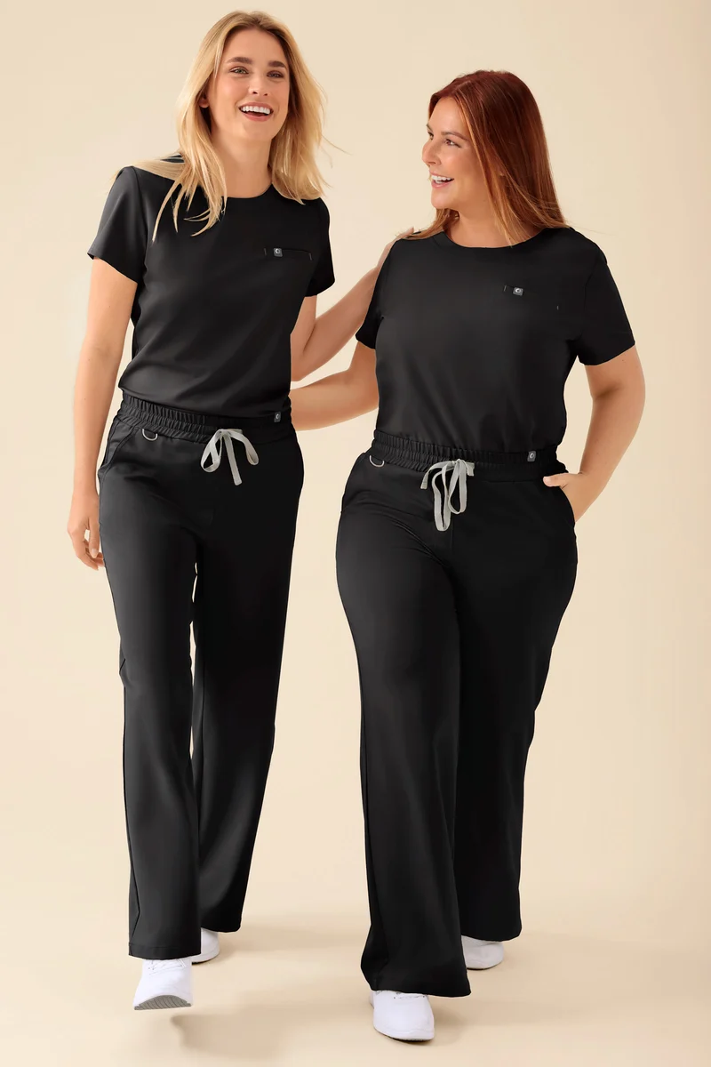 KAERE Hose Damen - weites Bein schwarz