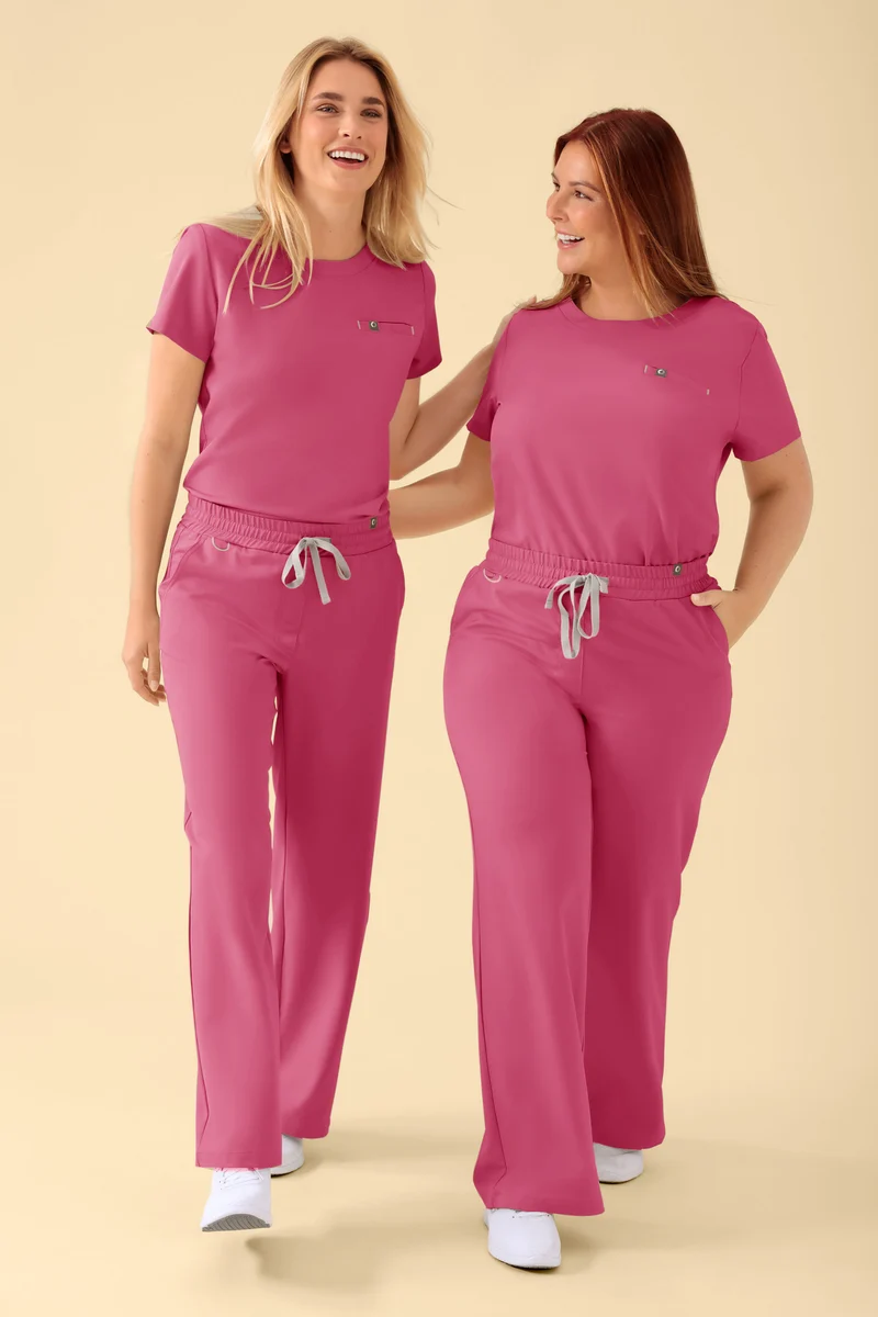 KAERE Shirt Damen - Rundhalsausschnitt rosenholz