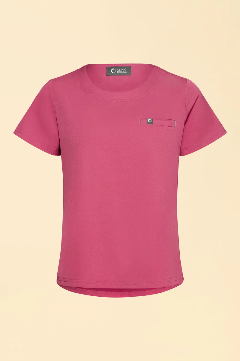 KAERE Shirt Damen - Rundhalsausschnitt rosenholz