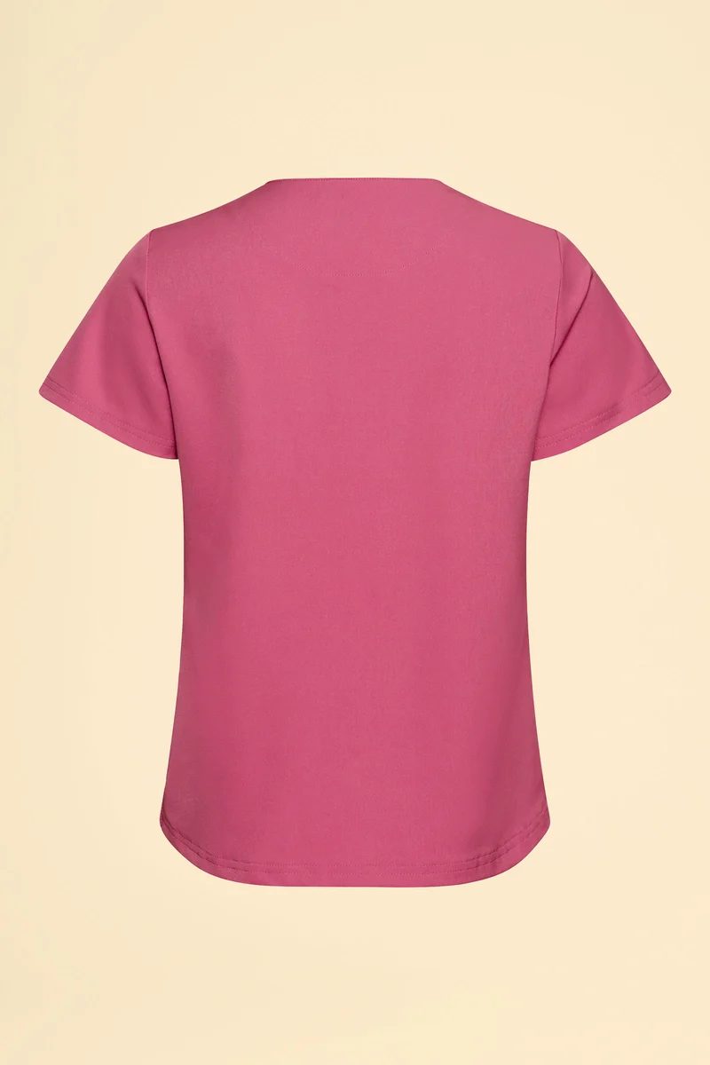 KAERE Shirt Damen - Rundhalsausschnitt rosenholz