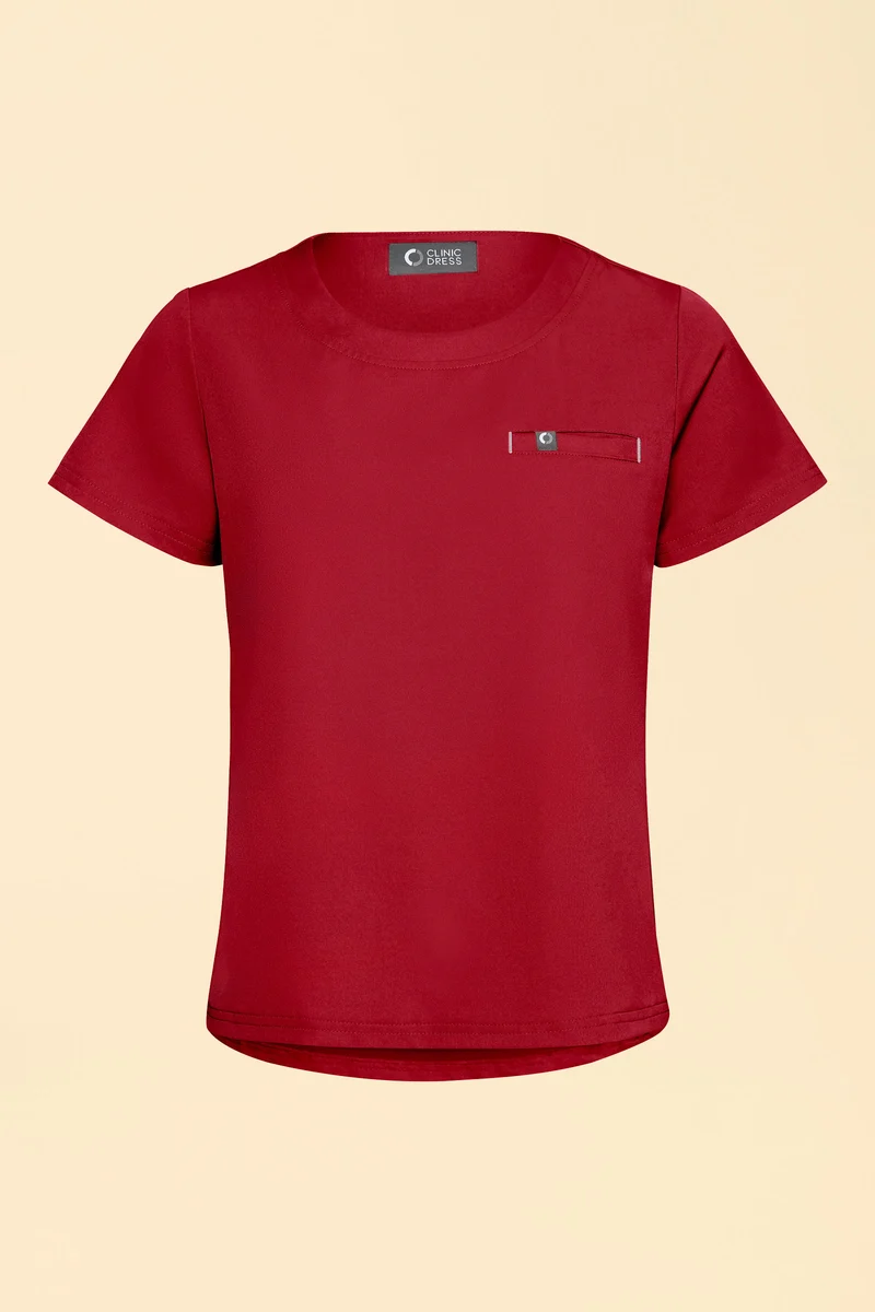 KAERE Shirt Damen - Rundhalsausschnitt rot