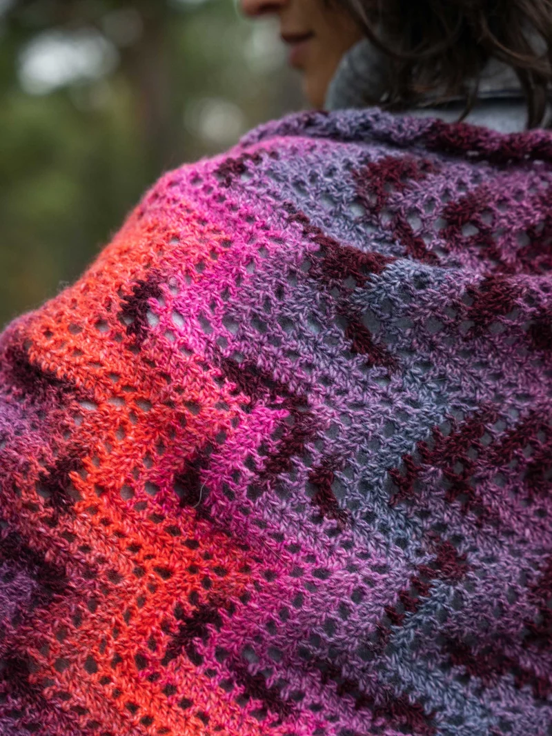 Anleitung Sunrise Scarf