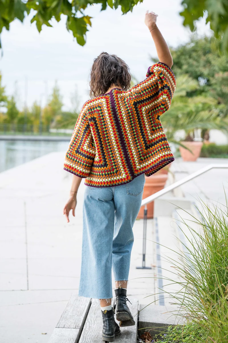 Anleitung Indian Summer Hexagon Cardigan