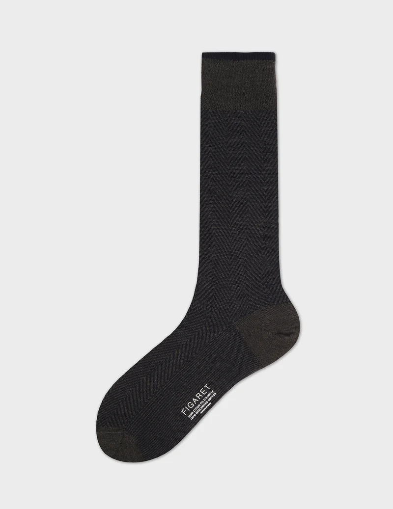 Semainier d'hiver de 5 chaussettes en chevron