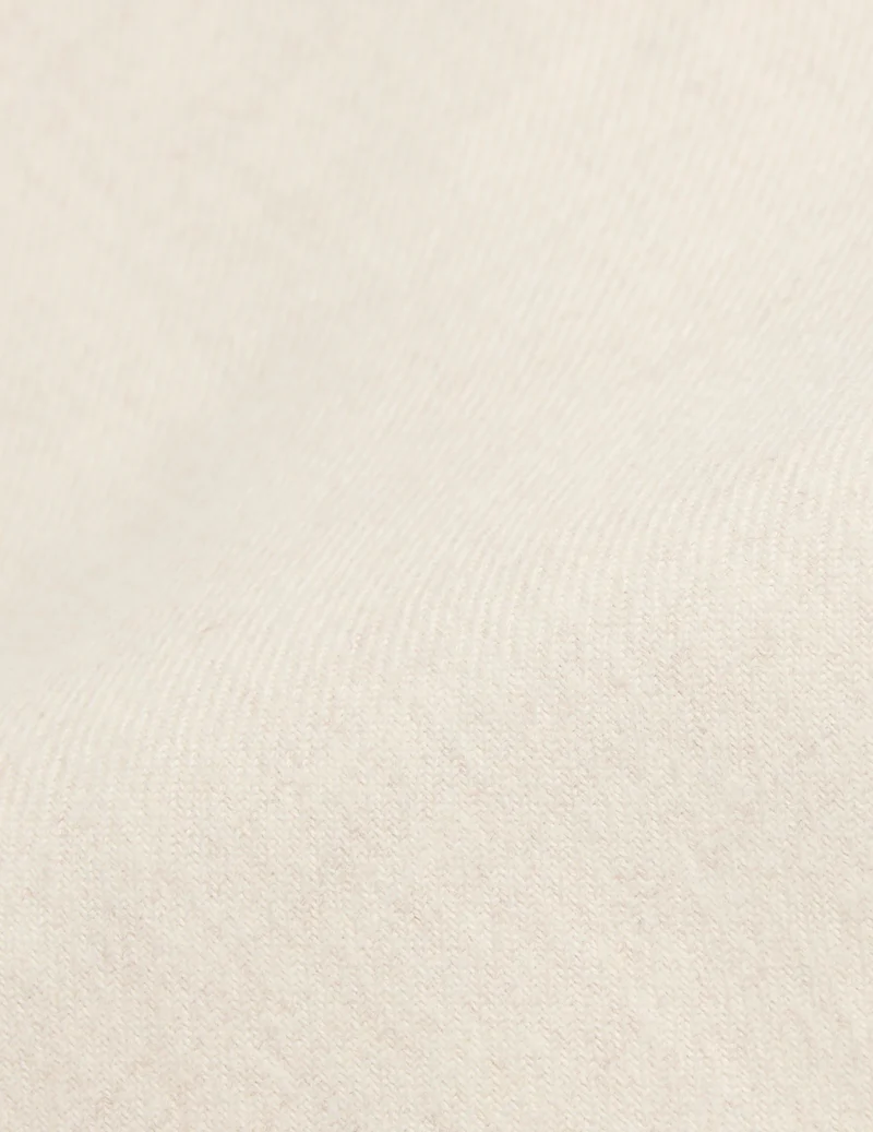 Chemise Ambre en flanelle écrue