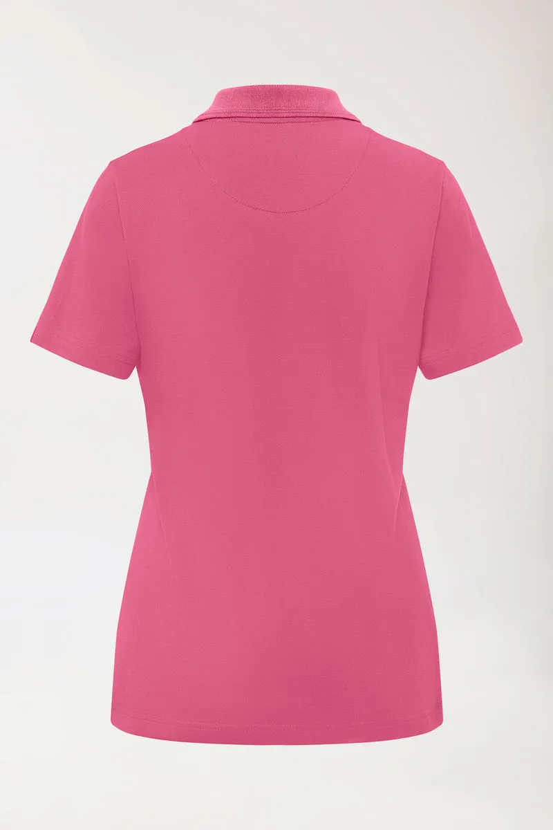 COMFY FLEX Stretch Shirt Damen - Polokragen rosenholz