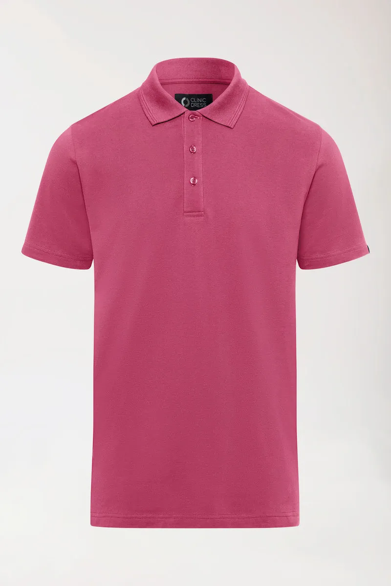 COMFY FLEX Stretch Shirt Herren - Polokragen rosenholz