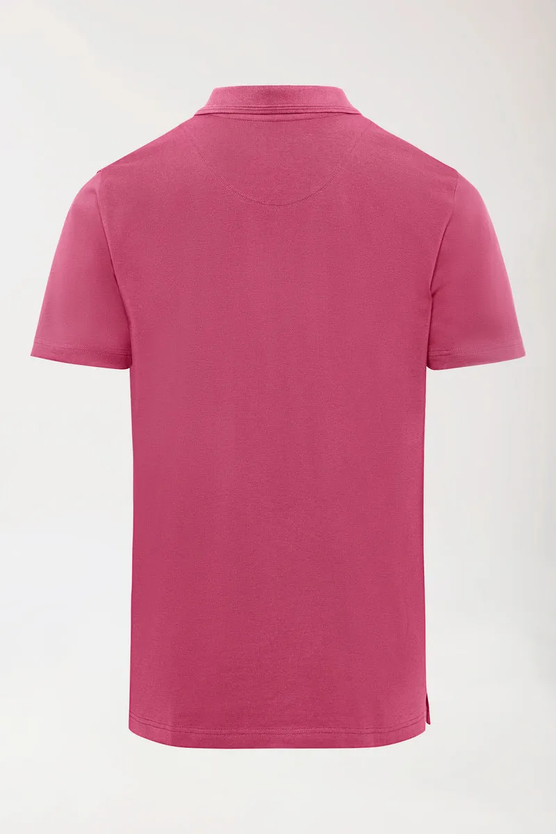 COMFY FLEX Stretch Shirt Herren - Polokragen rosenholz