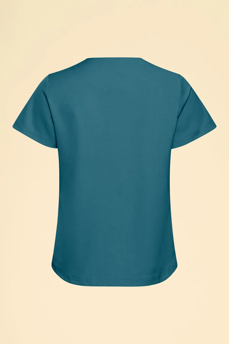 KAERE Shirt Damen - Rundhalsausschnitt petrol
