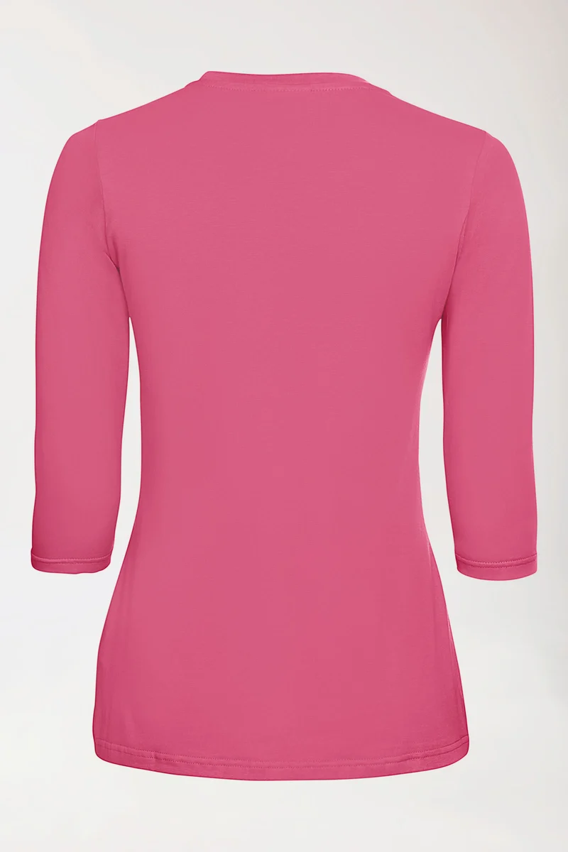 CORE Shirt Damen - 3/4 Arm rosenholz