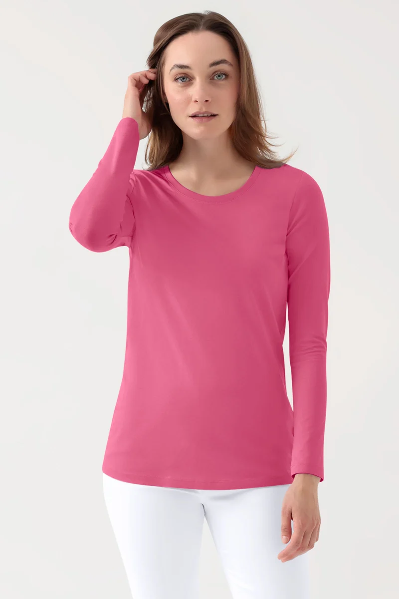 CORE Shirt Damen - 1/1 Arm rosenholz