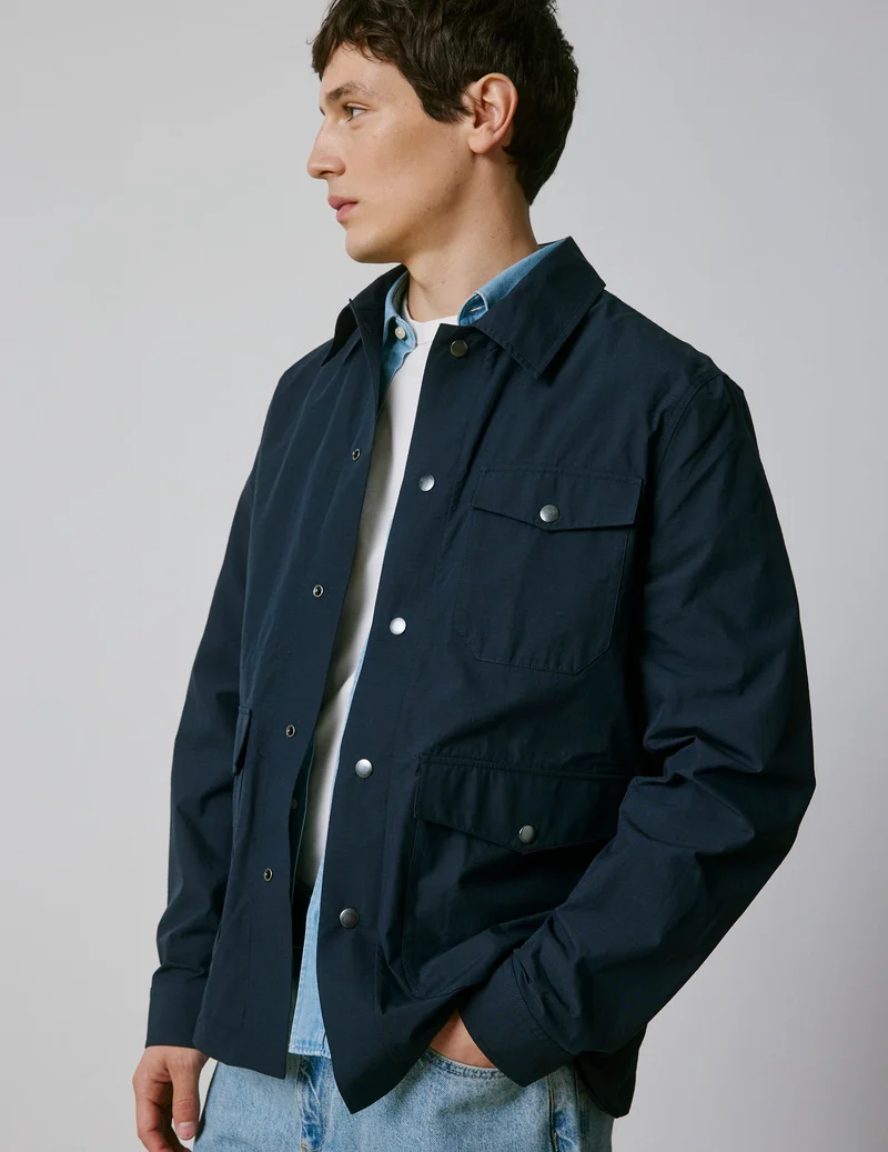 Blouson Melvin en ripstop marine