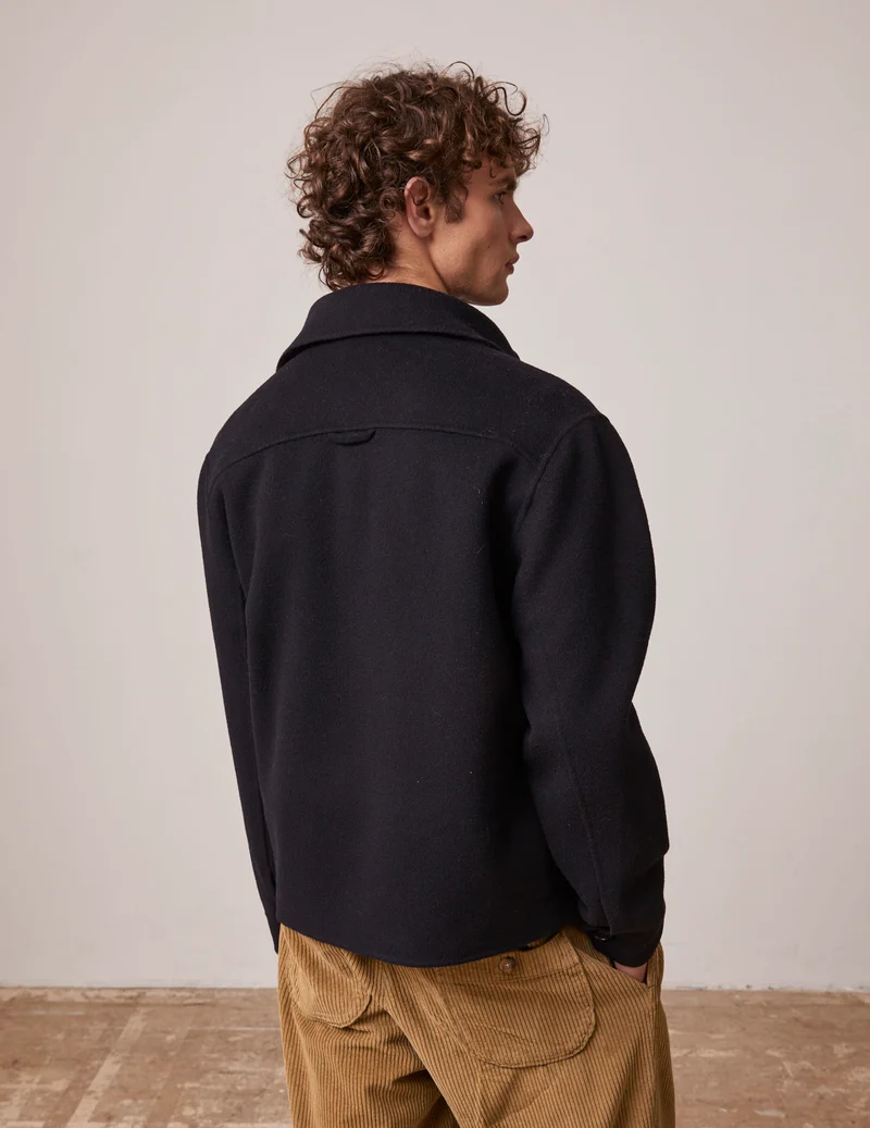 Veste Inoa en laine marine