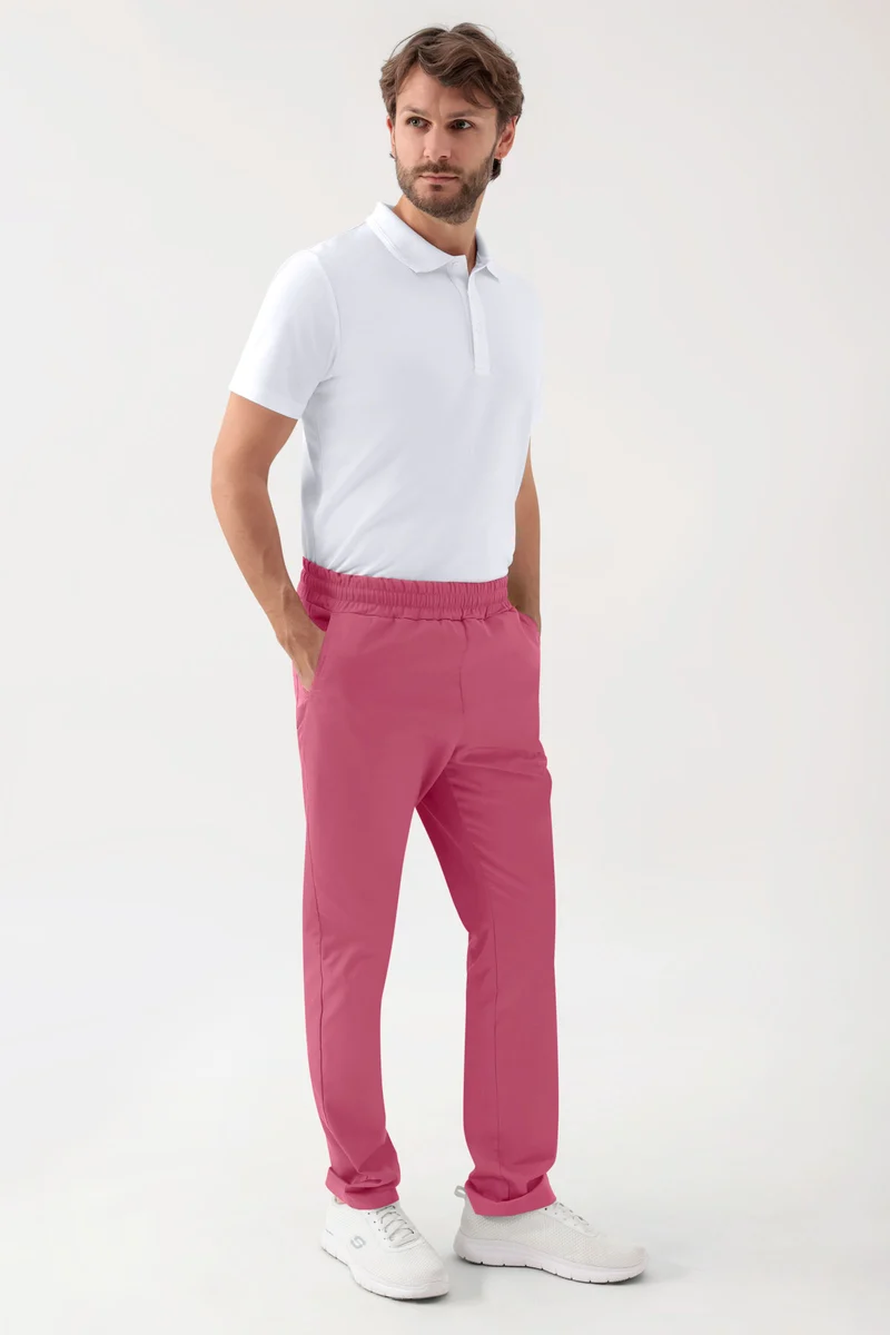 GREEN Stretch Hose Unisex - Rundumgummibund rosenholz