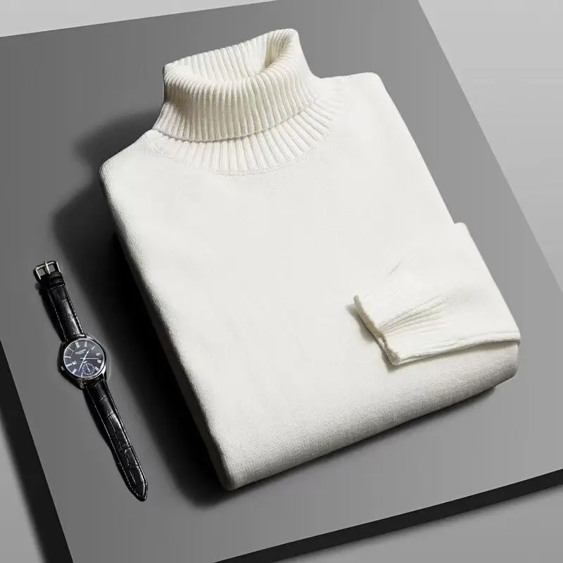 Herren Rollkragen Pullover Sweatshirt Leichter Pulli Sweater Shirt Langarmshirt