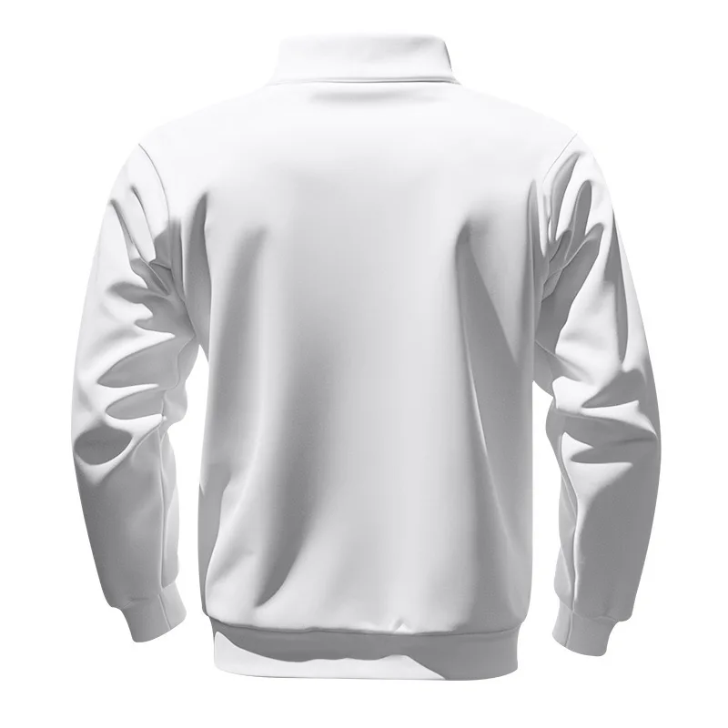 Herren Pullover Fleece Sweatshirt Troyer Pulli Sweater Stehkragen Langarmpulli