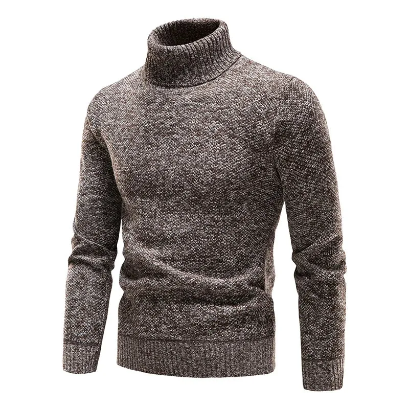 Herren Rollkragen Fleece Pullover Sweatshirt Pulli Sweater Shirt Langarmshirt