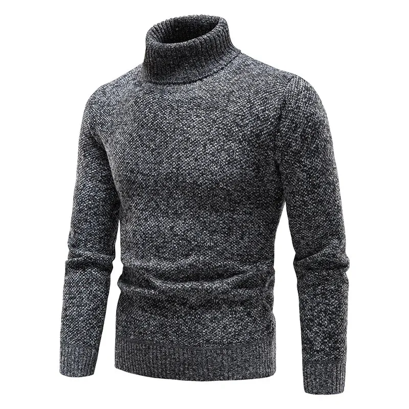 Herren Rollkragen Fleece Pullover Sweatshirt Pulli Sweater Shirt Langarmshirt