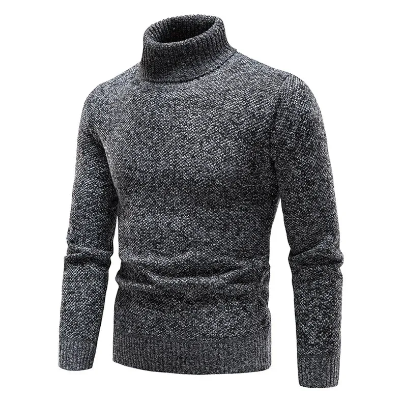 Herren Rollkragen Fleece Pullover Sweatshirt Pulli Sweater Shirt Langarmshirt