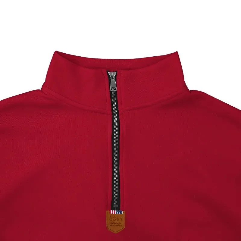 Herren Pullover Sweatshirt Troyer Pulli Sweater Stehkragen Zipper Langarmpulli