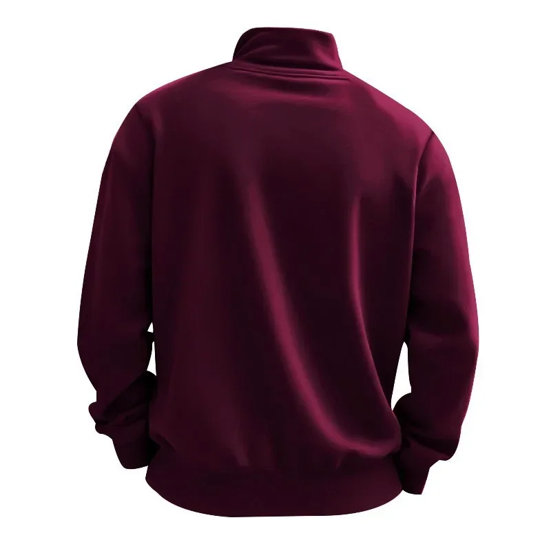 Herren Pullover Sweatshirt Troyer Pulli Sweater Stehkragen Zipper Langarmpulli