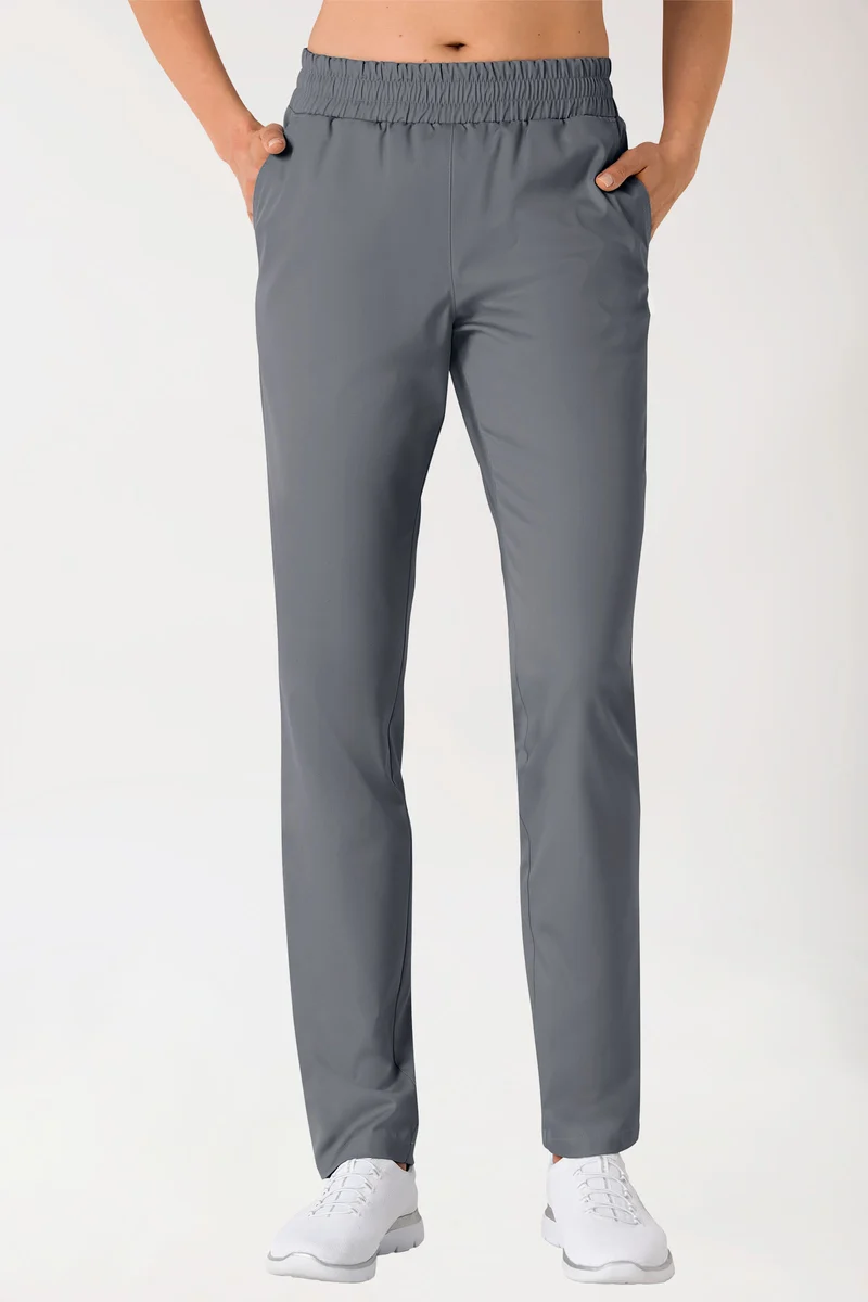 Hose Unisex - hoher Bund steingrau