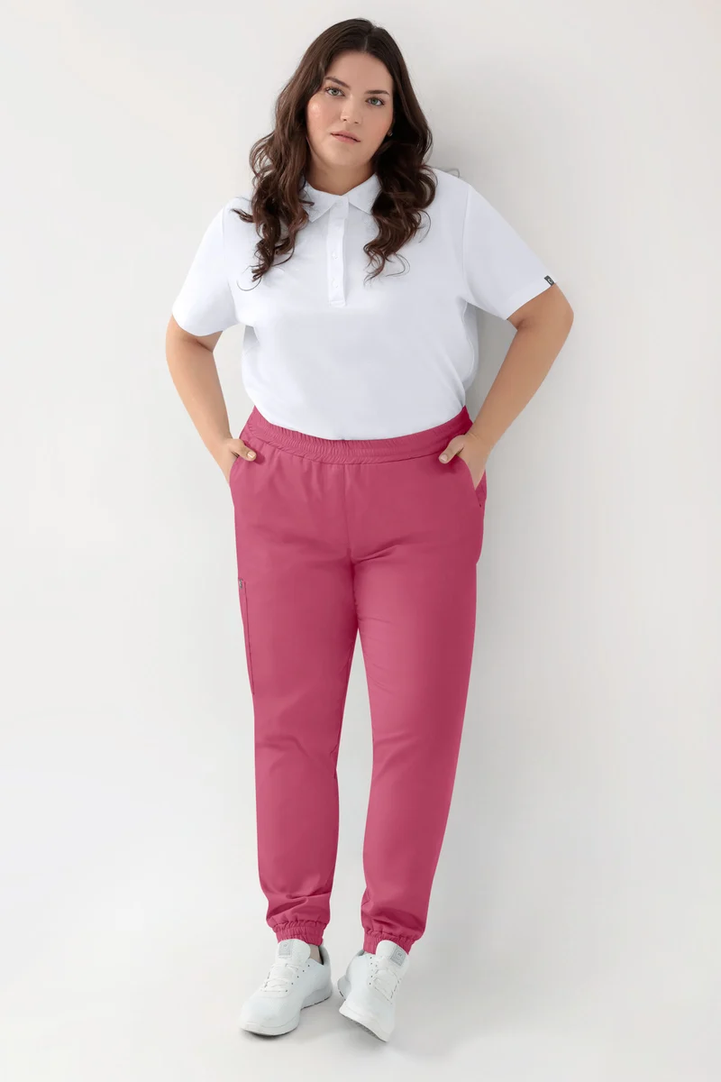 GREEN Stretch Hose Damen - Jogpants Style rosenholz