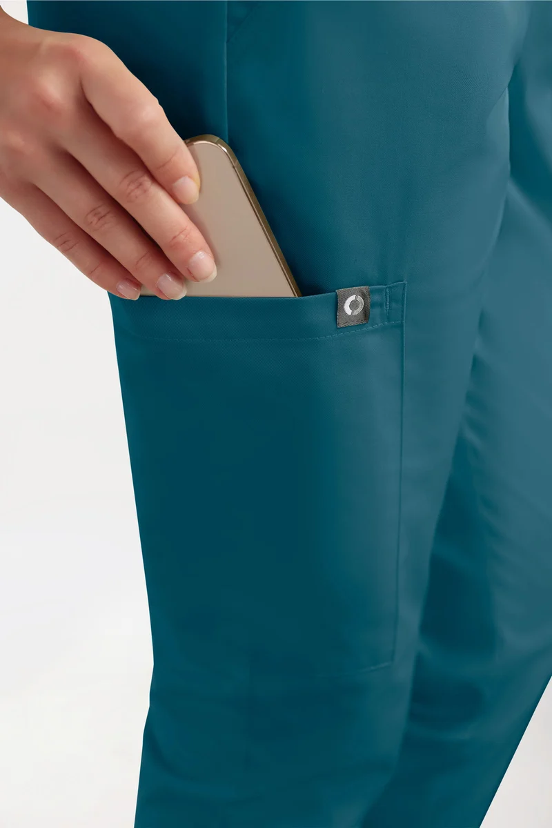 GREEN Stretch Hose Damen - Jogpants Style petrol