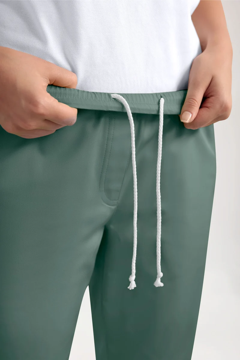 GREEN Stretch Hose Damen - Jogpants Style dunkelgrün