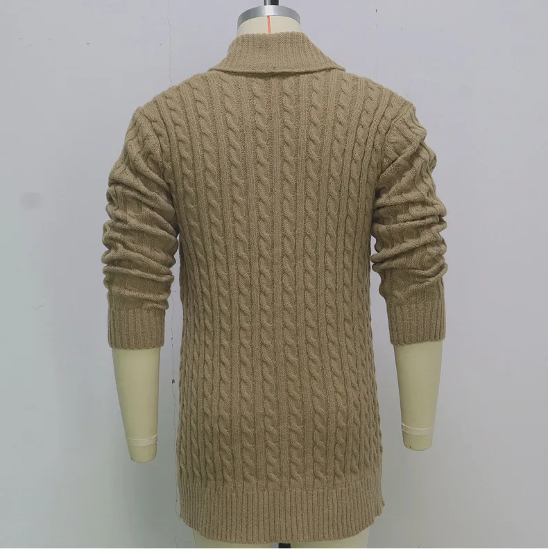 Herren Herbst Jacke Übergangsjacke Sweatjacke Sweater Strickjacke mit Zopfmuster