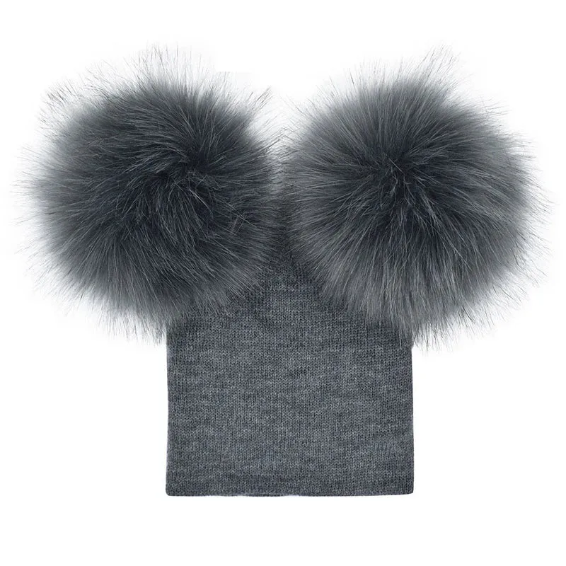 Baby Wintermütze Mädchen Jungen Kinder Strickmütze Babymütze Pudelmütze Mütze