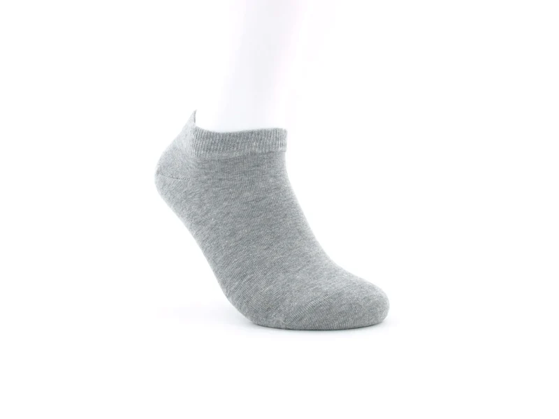 1 Paar Bio-Baumwolle Sneaker Socken grau